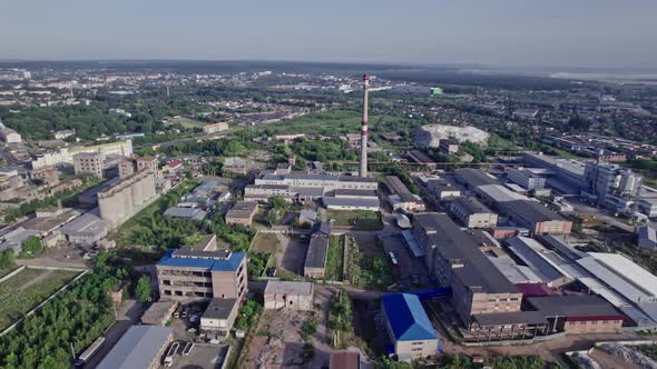 Industrial Building From Above