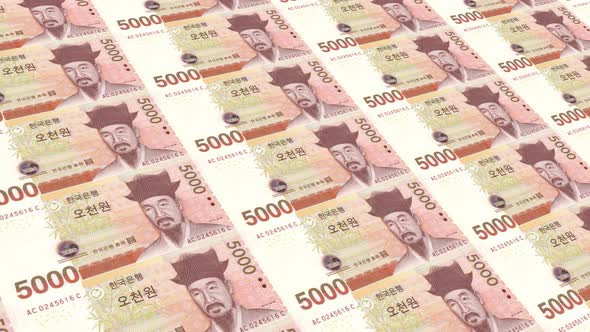 South Korea Money / 5000 South Korean Won 4K