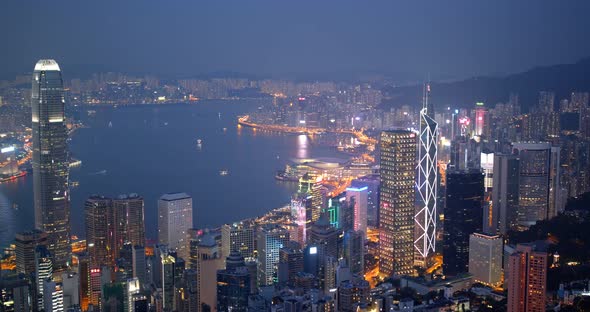 Hong Kong at night