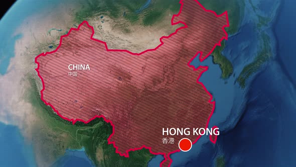 Geolocation of the city of Hong Kong on the map alt