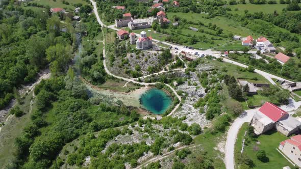 One of Croatia's most striking natural phenomena, the Eye Lake. Connected to the ocean by underwater