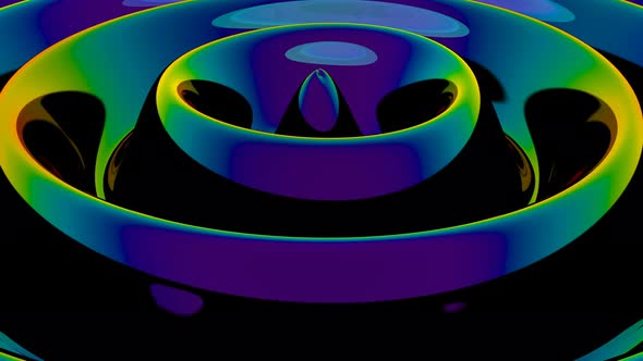 Super Slow Motion Shot Rainbow Waves 1000Fps Able To Seamless alt