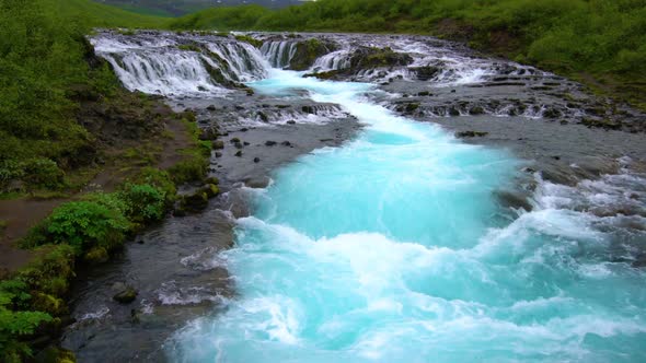 Bruarfoss Waterfall in Brekkuskogur Iceland