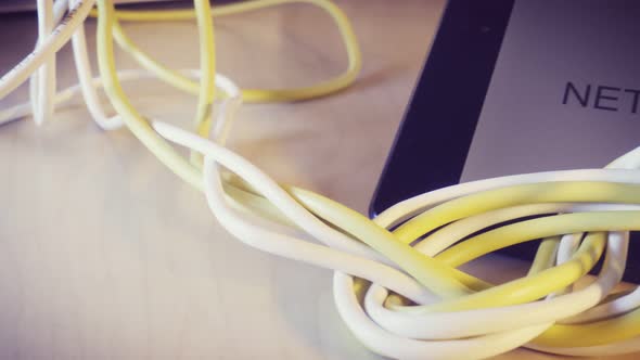 Knotted Net Cable and a Smartphone