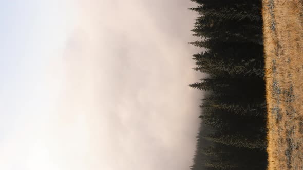 Timelapse of Cloudy Weather in the Mountains