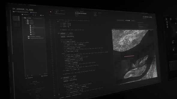 Developer writes programming code to intercept information from satellite alt