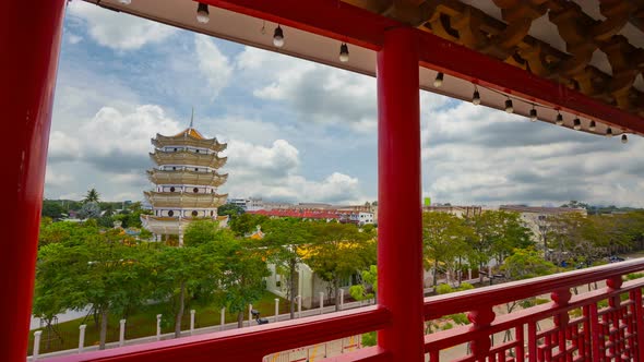 Scenic View On Tower Overlooking 