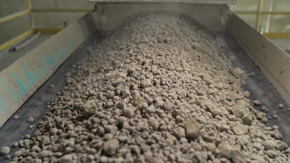 Closeup of Bulk Materials in a Factory