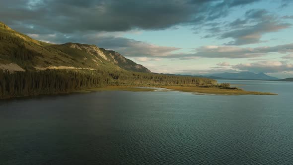 Gorgeous View of Peaceful Lake and Mountains