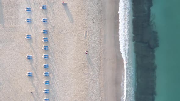 Vertical Video Beach at the Seaside Resort Town