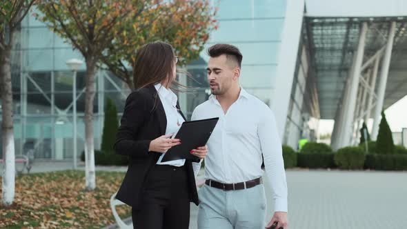 Young Business People On The Street.