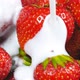 Yogurt Falling on Strawberries - VideoHive Item for Sale
