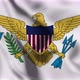 U.S. Virgin Islands Flag Animation Loop Background - VideoHive Item for Sale