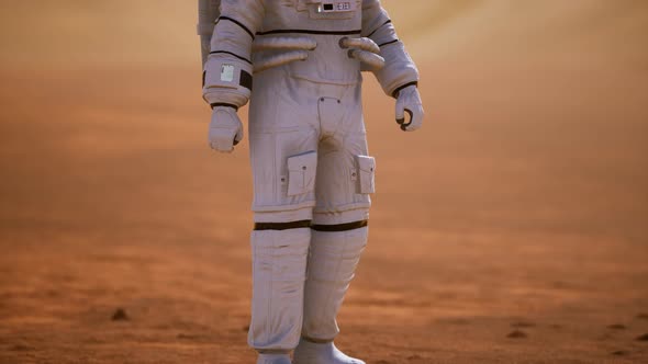 Astronaut on Mars Surface