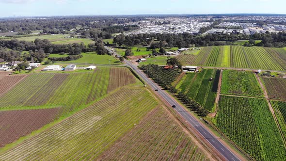 Aerial View of a Farmland in Australia