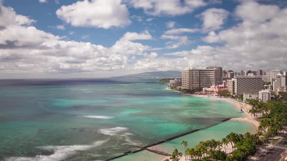 Beach Honolulu Hawaii Time Lapse