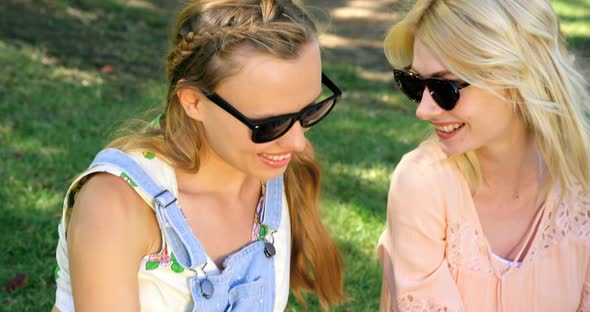 Hipster friends looking their selfie