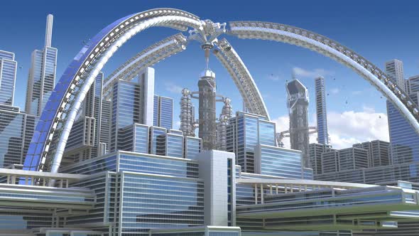 Futuristic City Architecture 