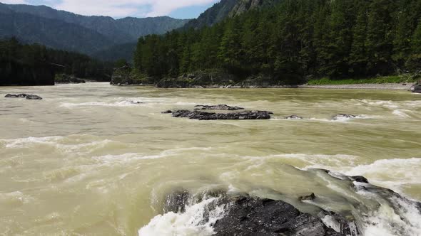 A Turbulent Mountain River