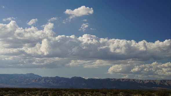 Mojave Desert Storm Clouds Time Lapse