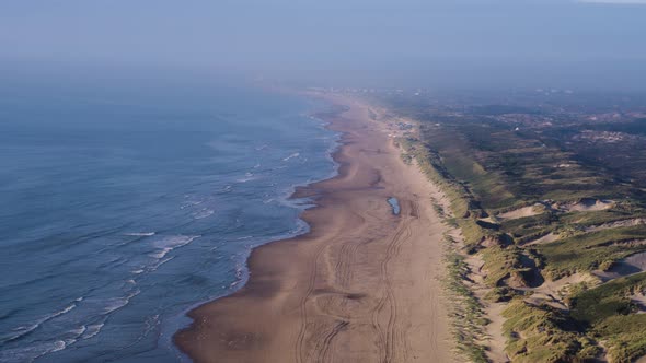 A dynamic aerial footage of the dunes of Meijendel which is the largest contiguous dune area in Sout