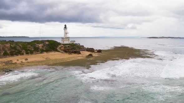 Lighthouse Drone View