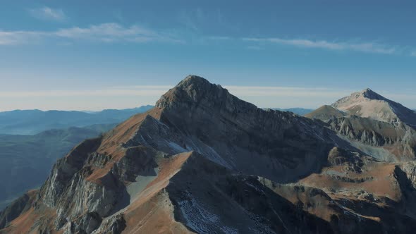 Flying over the Gran sasso, Abruzzo Italy