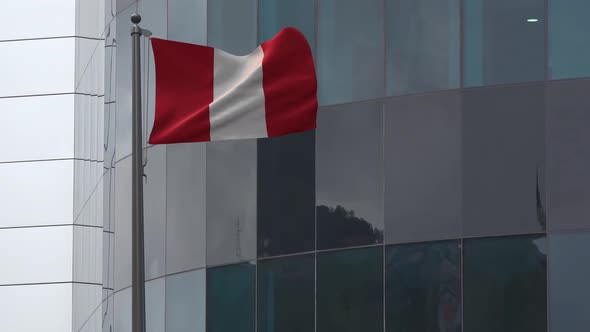 Peru Flag Background 4K