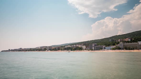 Timelapse of Beautiful Beach Resort in Europe