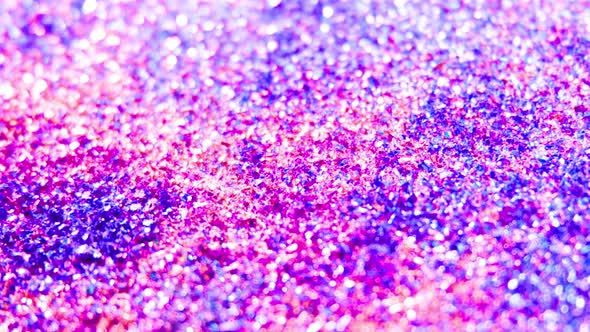 Close Up of a Texture Selective Focus Circular Vivid Purple Bokeh Lights