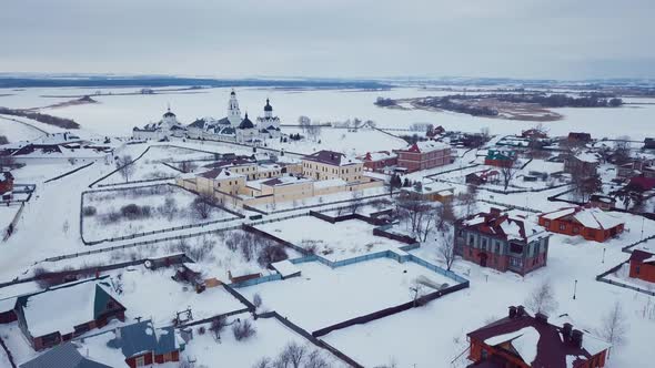 Aerial View Of Sviyazhsk Island, Sights Of Russia