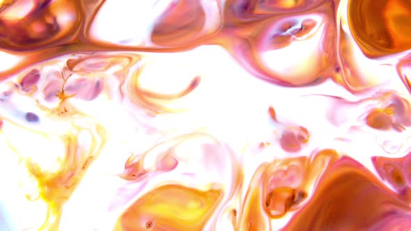 Abstract Food Color Swirling And Blasting Texture