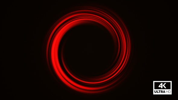 Spin Multicolor Luminous Glowing Circles Background Looped V10