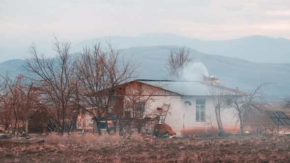 House In Winter