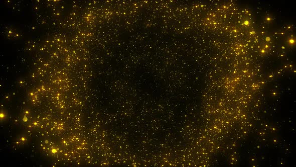 Golden Particles Explosion Transition alt