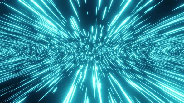 Blue Space Travel Into The Galaxy Background Vj Loop 4K