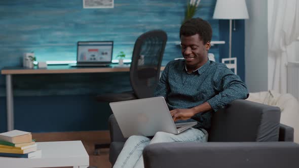 Overburdened Overworking Exhausted African American Man Suffering From Sleep Deprivation Falling