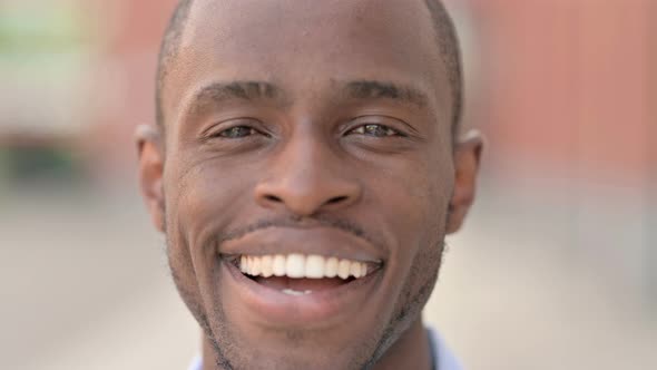 Close Up of Smiling African Man