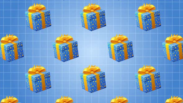 Gift Box Background Cartoon Animation