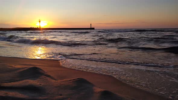 Sunset In The Sea