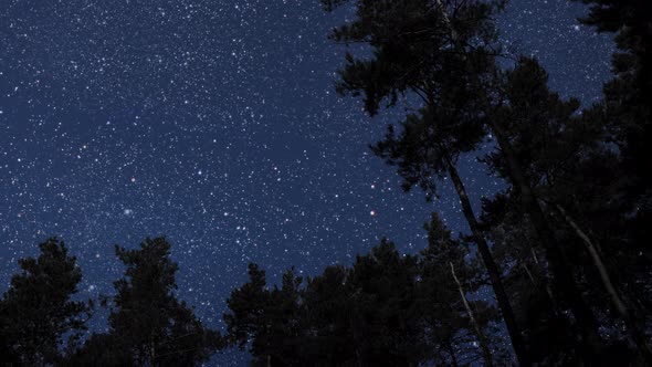 mountain. backgrounds night sky with stars and moon and clouds.