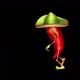 Bitter Pepper  Looped Dance with Alpha Channel and Shadow - VideoHive Item for Sale
