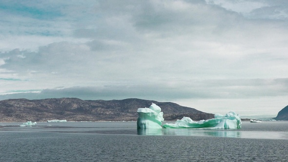 The beauty of nature. Icebergs in the Arctic and Antarctic. Global warming and climate change.
