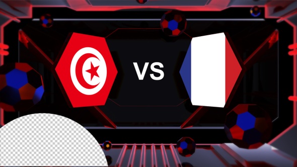 Tunisia Vs France Football World Cup Qatar 2022 Vs Card Transition