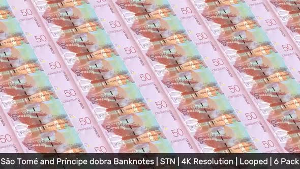 Sao Tome and Principe Banknotes Money/São Tomé and Príncipe dobra/ Currency Db / STN | 6 Pack | - 4K