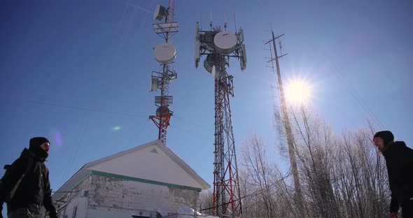 Hugging at the Base of Communication Towers