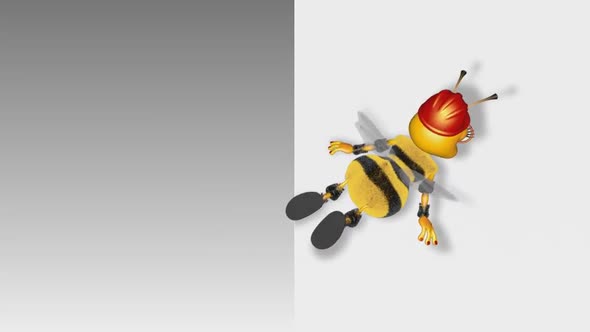 Happy 3D Bee - Billboard Show 1