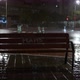 Empty Bench and Road Traffic in the City at Rainy Night - VideoHive Item for Sale