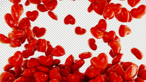 3D Falling Hearts Transition for Valentine's Day alt