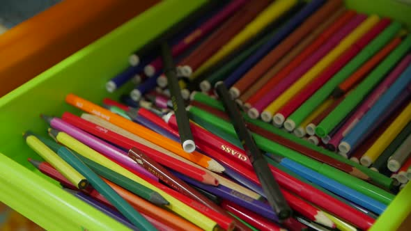 Colored Pencils In A Box